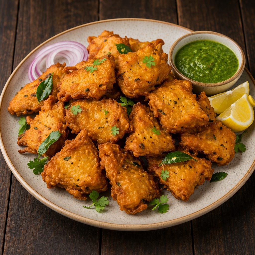 Fish Pakora (GF).